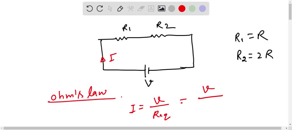 SOLVED: Two resistors are wired in series as shown in figure: The ...