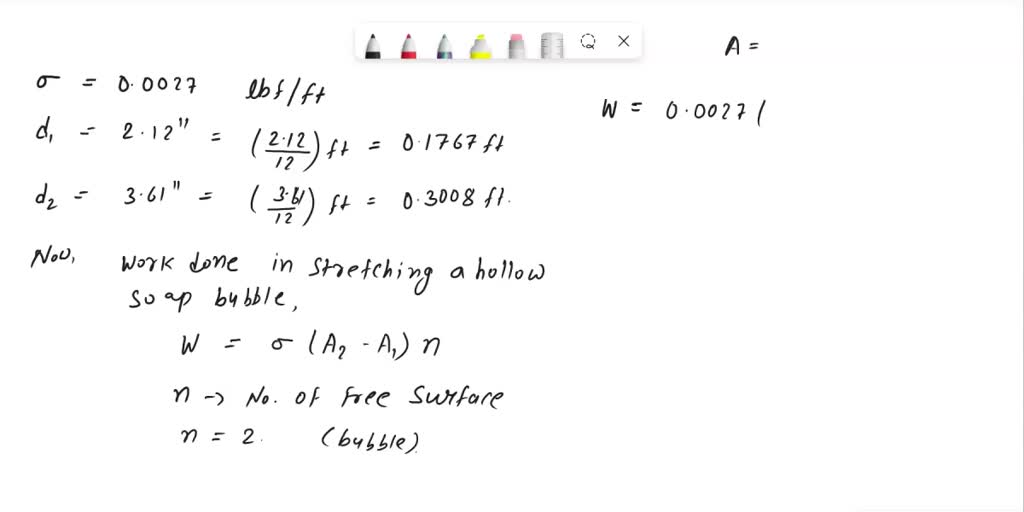 SOLVED: A soap bubble with a diameter of 2.12