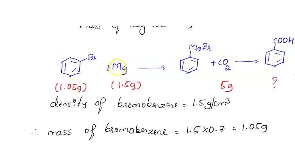 SOLVED A Grignard synthesis begins with 10 ml of 3 M Phenylmagnesium