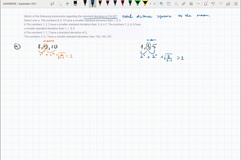which-of-the-following-statements-regarding-the-standard-deviation-is-false-select-one-a-the-numbers-8-9-10-have-a-smaller-standard-deviation-than-1-3-5-b-the-numbers-1-2-3-have-a-smaller-st-82168