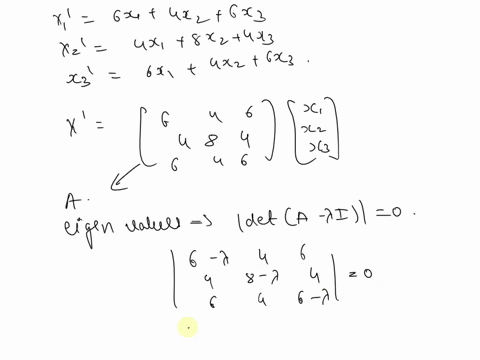 the-eigenvalues-of-the-coefficient-matrix-can-be-found-by-inspection-or-factoring-apply-the-eigenvalue-method-to-find-general-solution-of-the-system-x1-6x1-4x2-63-x2-4x1-8x2-4x3-x3-6x1-4x2-6-13643