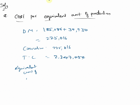 during april the production department of a