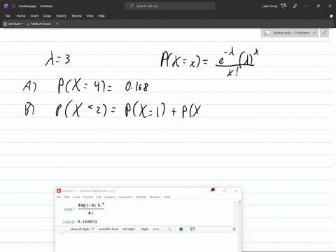 suppose-that-the-random-variable-x-has-poisson-distribution-with-parameter-3-determine-x-4-determine-px-2-determine-px-2-4-hint-use-the-complementation-rule-d-find-the-mean-of-x-find-the-sta-23138