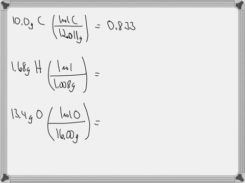 what-is-the-molecular-formula-of-a-compound-that-contains-100g-carbon-168g-hydrogen-and-134g-oxygen-the-molar-mass-of-this-compound-is-900gmol