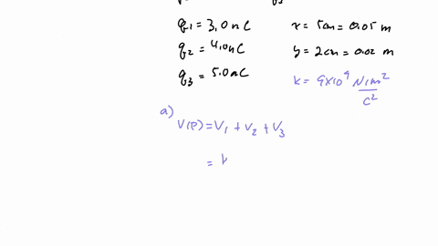 the-figure-below-shows-three-small-positively-charged-spheres-at-three-corners-of-a-rectangle-the-particle-at-upper-left-has-a-500-ncthe-rectangles-horizontal-side-has-length-x500-cm-and-its-38104