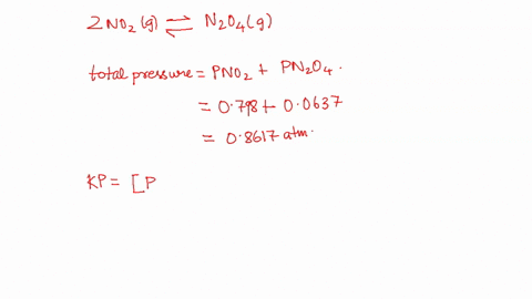 consider-the-following-reaction-2no2gn2o4g-when-the-system-is-at-equilibrium-it-contains-no2-at-a-pressure-of-0798-atm-and-n2o4-at-a-pressure-of-00637-atm-the-volume-of-the-container-is-then-98573