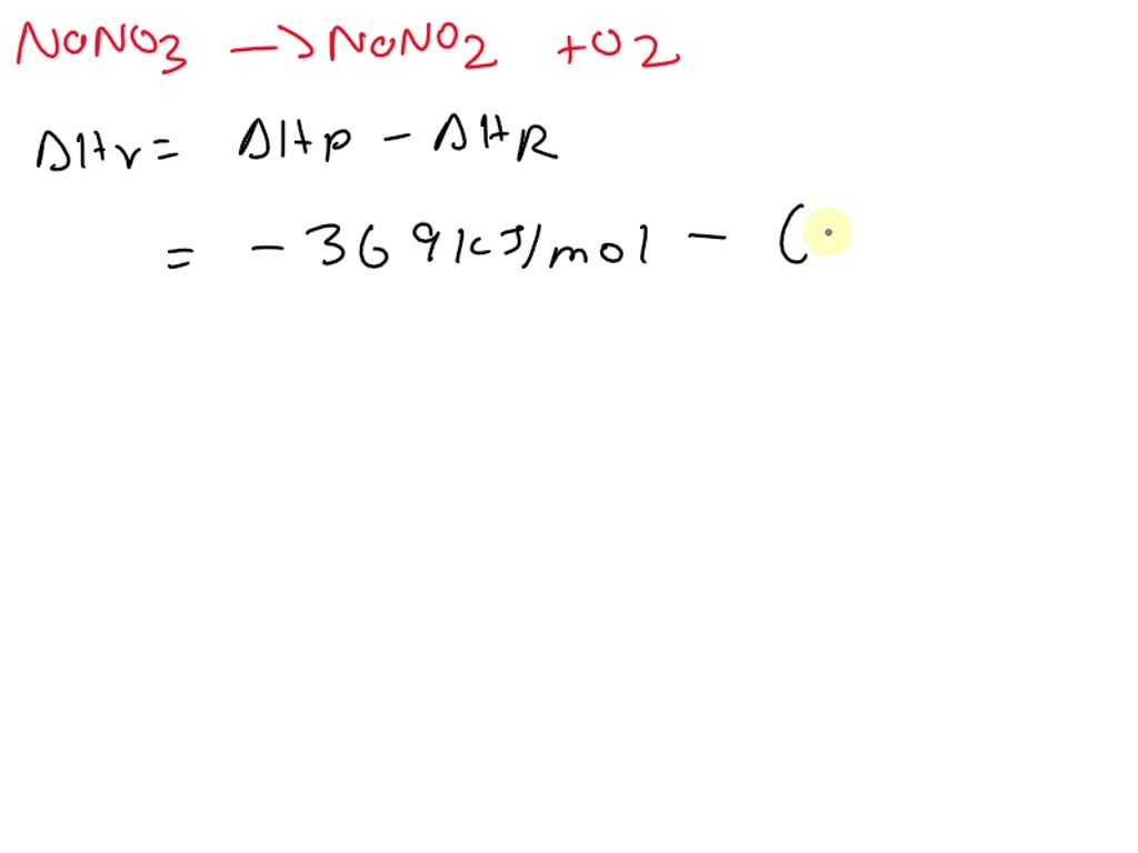 Solved with the aid of a hess cycle determine the enthalpy of the