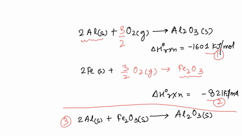 given-that-3-2al-o2g-1-alzo3s-ahi-1601-kjlmol-rxn-and-3-2fes-ozg-fezo3s-2-ahi-ti-821-kjlmol-calculate-the-standard-enthalpy-change-for-the-following-reaction-2ais-fezo3s-2fes-alzo3-enter-you-08305