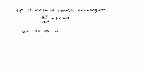 the-equation-of-motion-of-a-particle-executing-shm-is-d-2xd-t-2-k-x-0-the-time-period-of-the-particle-will-be-a-2pik-b-2pik-c-2-pi-k-d-2-pik-07173