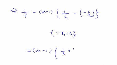 a-double-convex-thin-lens-has-surfaces-with-equal-radii-of-curvature-of-magnitude-250-mathrmcm-loo-2-56599
