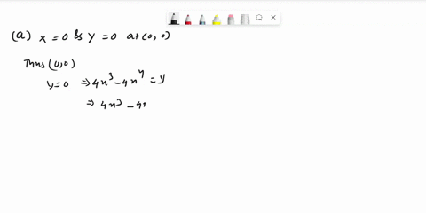 consider-the-nonlinear-differential-system-x-x-y-x-y-y-y-4-x-3-4-x-4-a-show-that-the-system-has-a-unique-equilibrium-at-the-origin-0-0-b-use-a-linear-analysis-to-determine-the-stability-of-t-98107