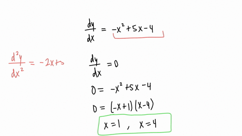 a-curve-is-such-that-dydx-x25x-4-a-find-the-x-coordinate-of-each-of-the-stationary-points-of-the-curve-b-obtain-an-expression-for-d2dx2-and-hence-or-otherwise-find-the-nature-of-each