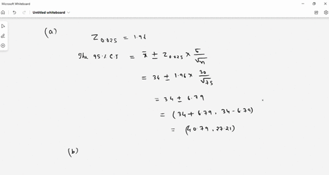 a-random-sample-of-n-measurements-was-selected-from-a-population-with-unknown-mean-and-standard-deviation-30-for-each-of-the-situations-in-parts-a-through-d-calculate-a-95-confidence-interva-92896