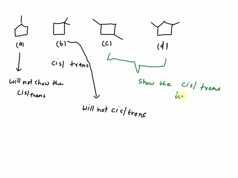 which-of-the-following-cycloalkanes-will-show-cis-trans-isomerism-a-b-c-d-52168