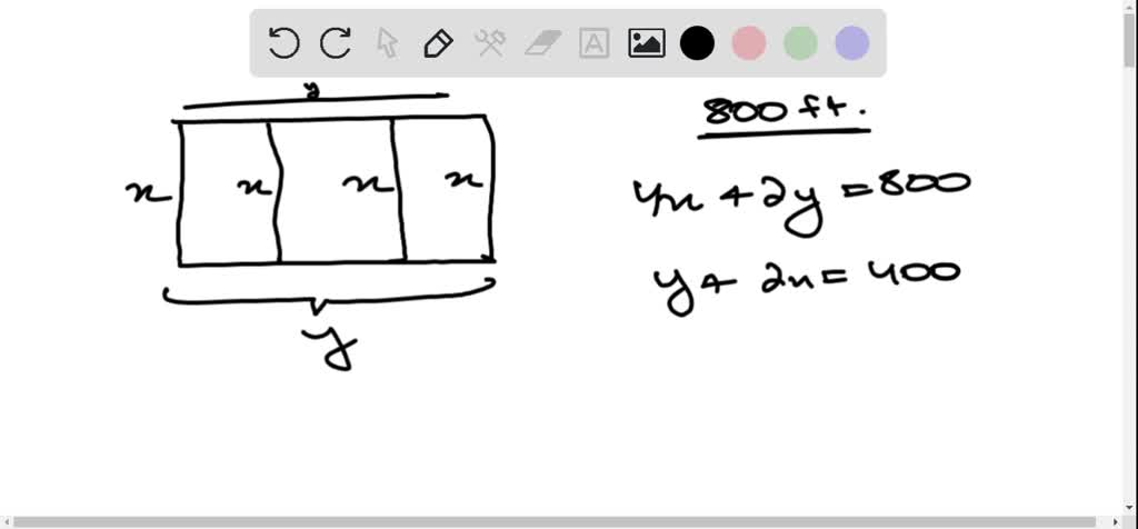 SOLVED: A rectangular field is to be enclosed by a fence and divided ...