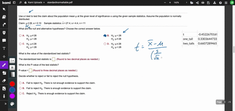 use-t-test-to-test-the-claim-about-the-population-mean-at-the-given-level-of-significance-using-the-given-sample-statistics-_-assume-the-population-is-normally-distributed-claim-h-28-q-010-s-77576
