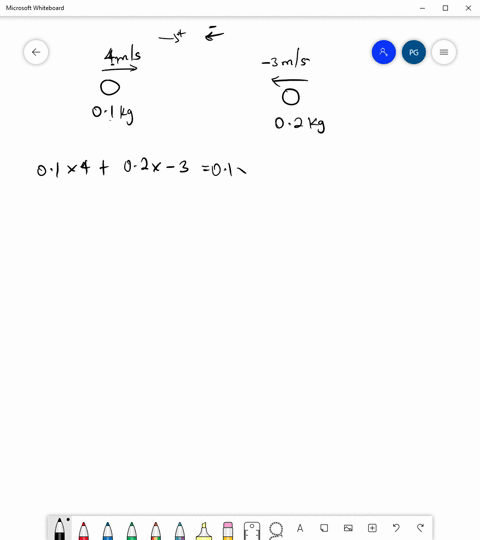 a-100-g-ball-moving-to-the-right-at-40-ms-collides-head-on-with-a-200-g-ball-that-is-moving-to-the-left-at-30-ms-if-the-collision-is-perfectly-elastic-what-are-the-speeds-of-each-ball-after-99153