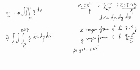 find-ydvwhere-eis-the-solid-bounded-by-the-parabolic-cylinder-and-the-planes-y0-andz8-2y-round-your-answer-to-four-decimal-places-26754