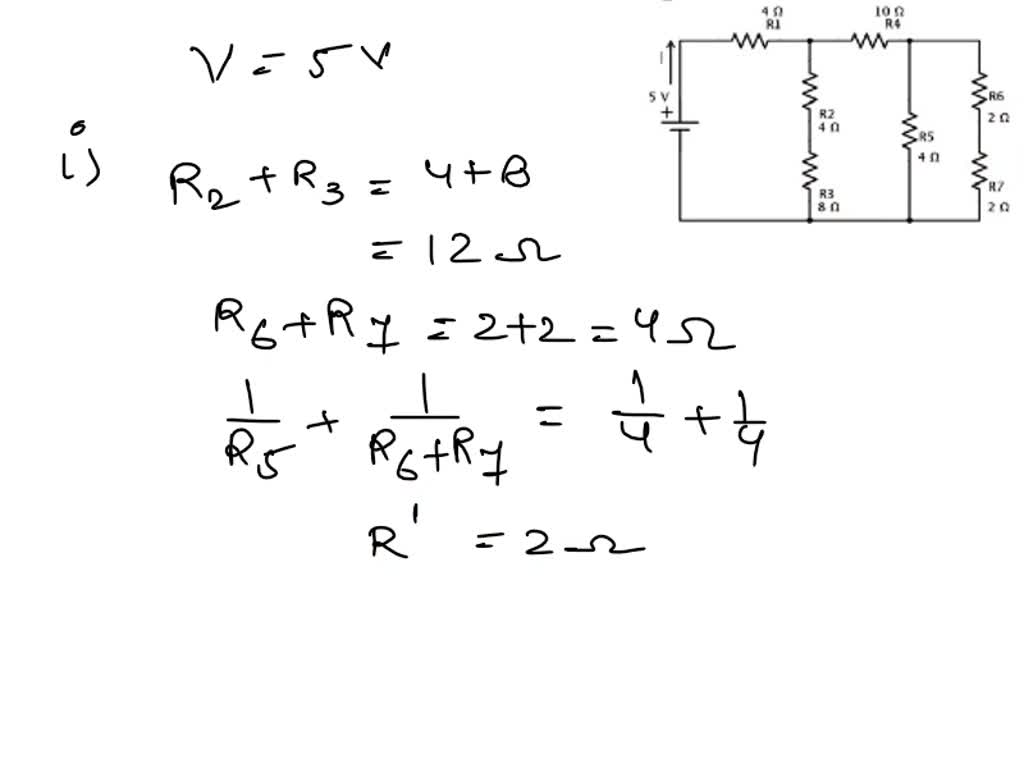 SOLVED: Series and Parallel Circuits The circuit shown in Figure 6 ...