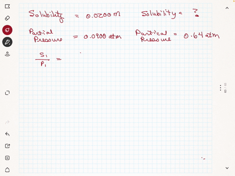at-a-particular-temperature-the-solubility-of-h2-in-water-is-00200-m-when-the-partial-pressure-is-00900-atm-what-will-the-solubility-in-m-be-when-the-partial-pressure-of-h2-is-064-atm-53876