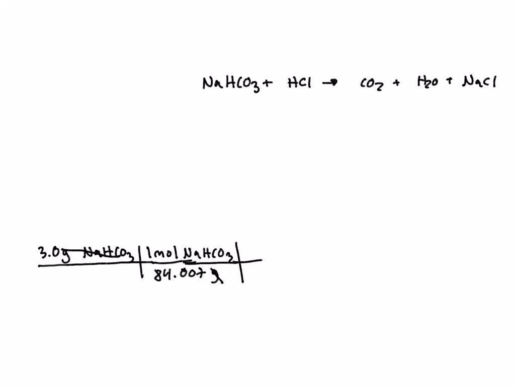 SOLVED The following equation shows the reaction of baking soda