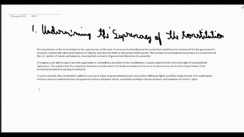 explain-in-detail-the-two-main-problems-that-would-be-created-if-the-congress-of-the-united-states-could-pass-a-law-that-would-be-superior-to-a-provision-in-the-constitution-of-the-united-st-28604