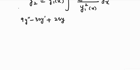 the-indicated-function-yx-is-a-solution-of-the-given-differential-equation-use-reduction-of-order-or-formula-5-in-section-42-px-dx-yz-yix-dx-5-y2-x-as-instructed-to-find-a-second-solution-yz-18164