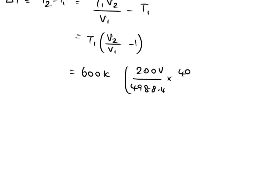 SOLVED Nitrogen is isobarically expanded from 100 kPa and 600 K until