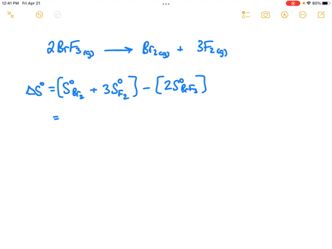 consider-the-reaction-2brf3g-br2g-3f2g-using-standard-absolute-entropies-at-298k-calculate-the-entropy-change-for-the-system-when-154-moles-of-brf3g-react-at-standard-conditions-as-system-jk-77658