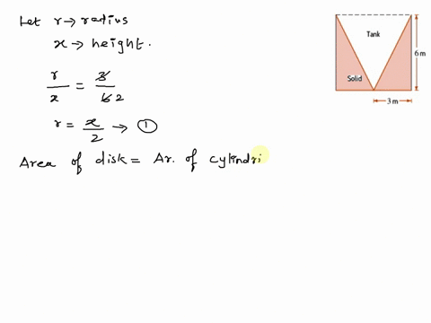 45-the-exterior-of-holding-tank-is-a-cylinder-with-radius-m-and-height-m-the-interior-is-cone-shaped-fig-ure-822-shows-its-cross-section_-using-integral-find-the-volume-of-material-needed-t0-56712