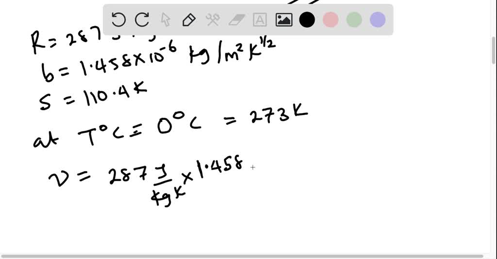 SOLVED The variation with temperature of the viscosity of air is