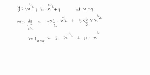 find-the-slope-and-the-equation-of-the-tangent-line-to-the-graph-of-the-given-function-at-the-given-value-of-x-2-2-y4x-8x-9-x4-the-slope-of-the-tangent-line-to-the-graph-at-the-point-x-4-is-67424
