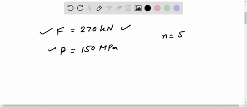 current-attempt-frogress-the-five-bolt-connection-shown-in-the-figure-must-support-an-applied-load-of-p-270-kn-if-the-average-shear-stress-in-the-bolts-must-be-limited-to-150r-mpa-determine-44036