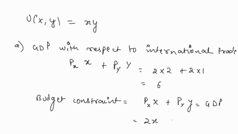 consider-a-country-that-produces-2-units-of-x-and-2-units-of-y-in-autarky-and-under-free-trade-the-international-prices-are-as-follows-px-is-2-and-py-is-1-let-utility-function-of-this-countr-35439