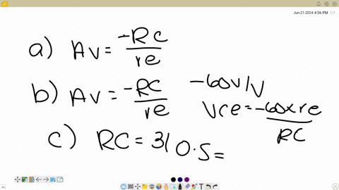 2-consider-the-amplifier-circuit-of-fig-below-when-operated-with-a-supply-voltage-mathrmv_mathrmcc-3-mathrmv-a-what-is-the-theoretical-maximum-voltage-gain-that-this-amplifier-can-provide-b-what-value