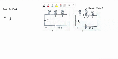 6-circuits-a-and-b-below-are-identical-with-all-bulbs-rated-at-equal-wattage-therefore-equal-resistance-the-only-difference-between-the-circuits-is-that-bulb-5-has-a-short-circuit-as-shown-4-44346