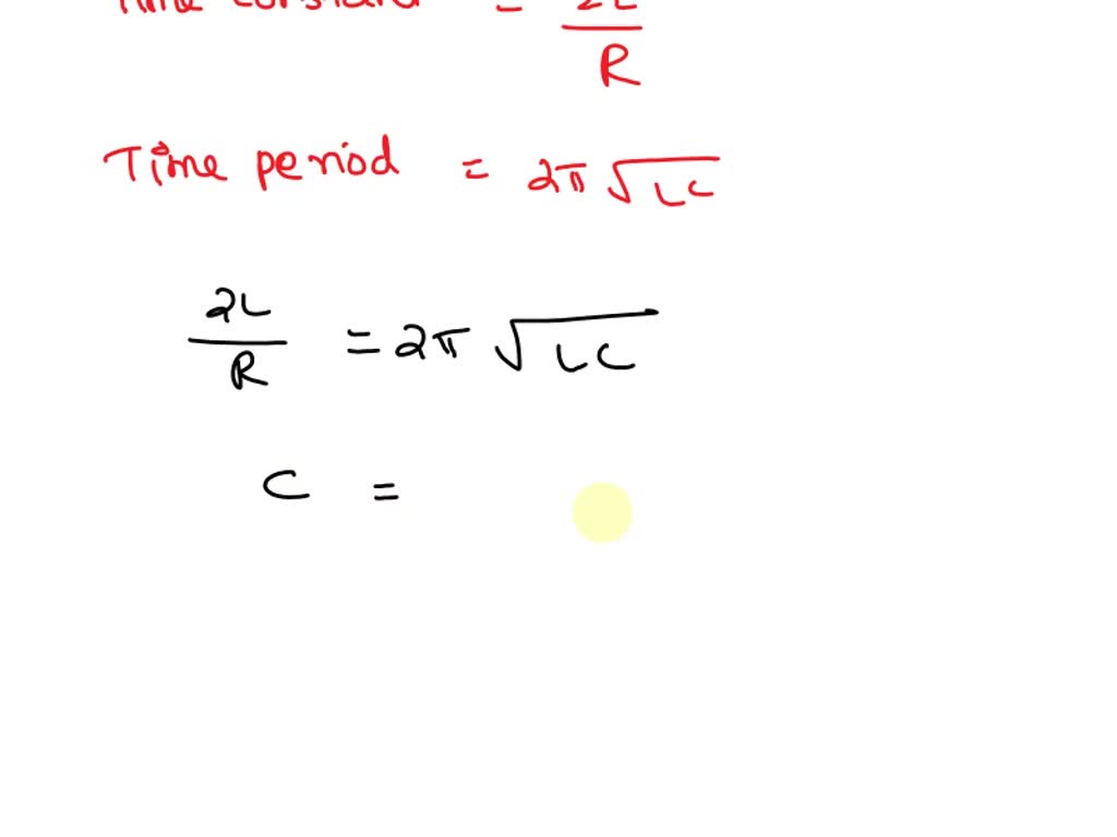 SOLVED An RLC oscillator circuit contains a 65.0? resistor and a 1.70