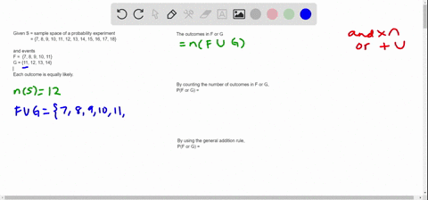 question-help-a-probability-experiment-is-conducted-in-which-the-sample-space-of-the-experiment-is-s7-8-9-10-11-12-13-14-15-16-17-18-event-f7-8-9-10-11-and-event-g11-12-13-14-assume-that-eac-07912