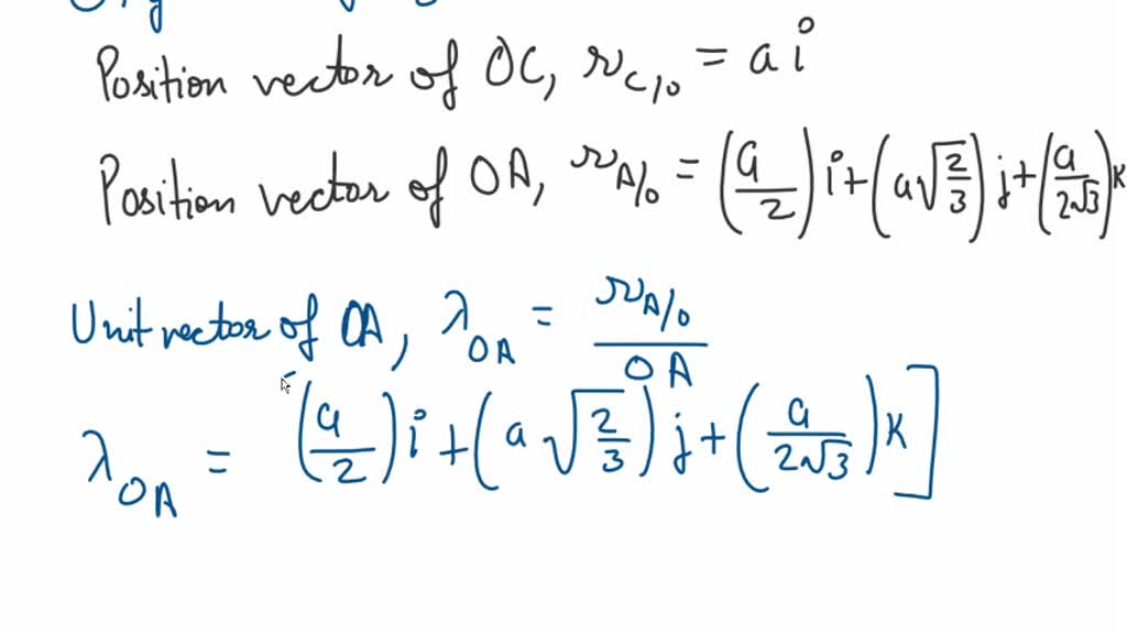 SOLVED: A regular tetrahedron has six edges of length a. A force P is ...