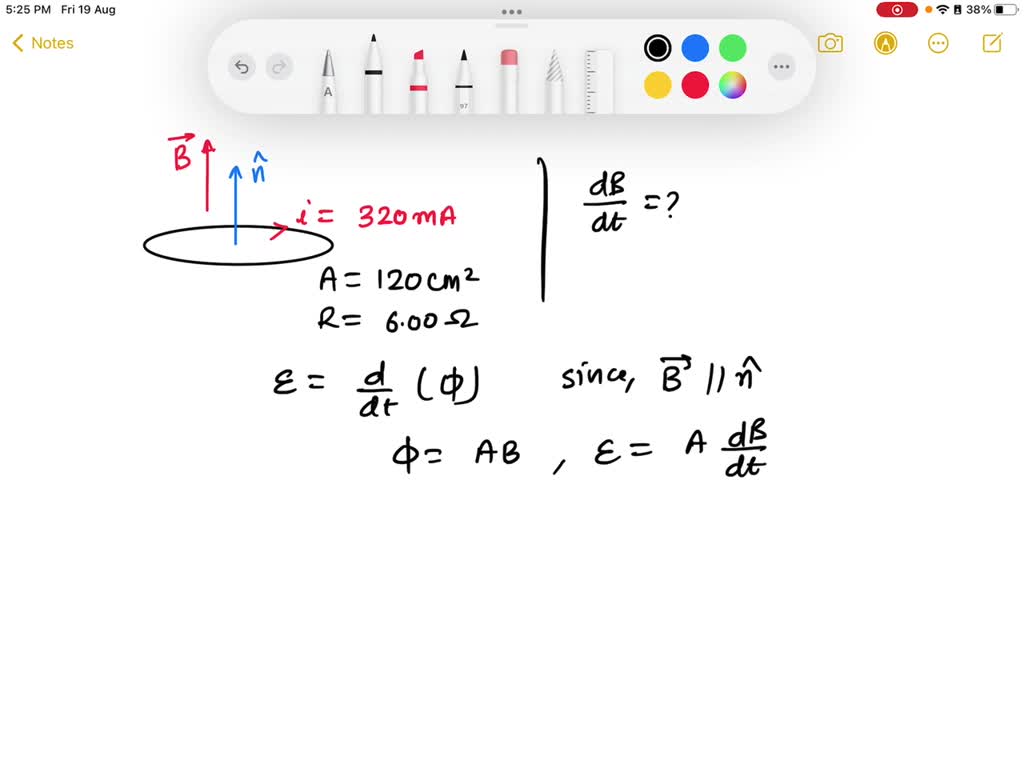 SOLVED: Consider a conducting loop of area 120 cm