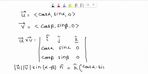 proof-consider-the-vectors-mathbfulanglecos-alpha-sin-alpha-0rangle-and-mathbfvlanglecos-beta-sin-2-09098
