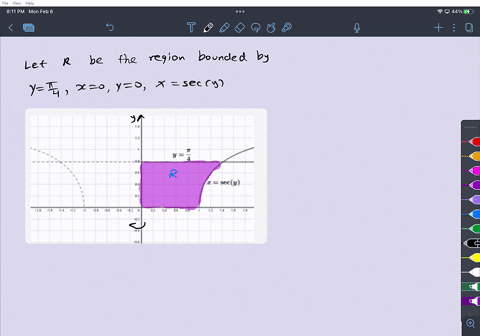 point-finding-the-volume-of-a-solid-of-revolution-disk-method-using-the-disk-method-determine-the-volume-of-a-solid-formed-by-revolving-the-region-bounded-above-by-the-line-y-on-the-left-by-77328