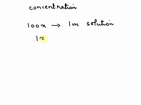 if-a-100x-solution-is-1-m-what-is-the-concentration-of-a-1x-solution-11335