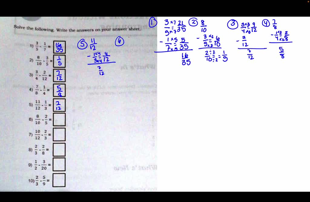Complete the process. Write your answers on your answer