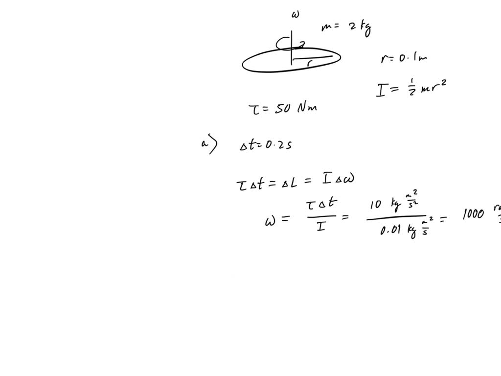 SOLVED The mass of a discus is 2 kg and its radius of gyration about