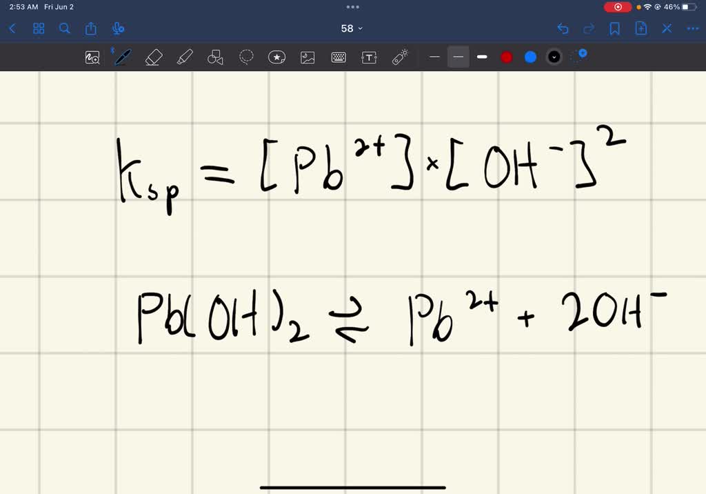 SOLVED The solubility of lead (II) hydroxide is 3.2x106 mol/L at 20°C
