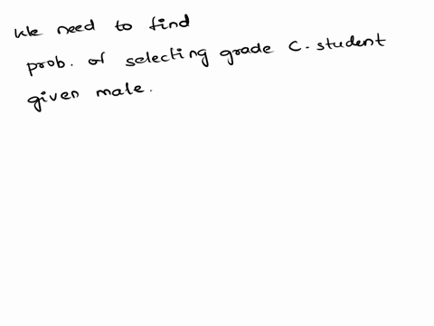 a-test-was-given-to-a-group-of-students-the-grades-and-gender-are-summarized-below-total-36-37-73-male-17-3-16-female-18-11-total-25-21-27-if-one-student-is-chosen-at-random-from-those-who-t-17978
