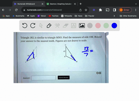 triangle-jkl-is-similar-to-triangle-mno-find-the-measure-of-side-om-round-your-answer-to-the-nearest-tenth-figures-are-not-drawn-to-scale-answer-submi-aniwct-69918