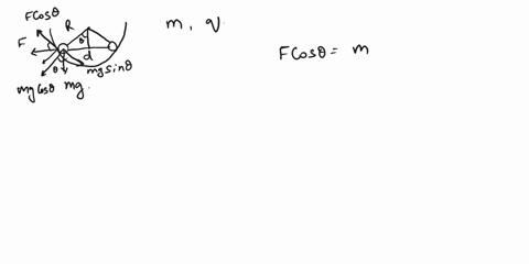 two-identical-beads-each-have-a-mass-m-and-charge-q-when-placed-in-a-hemispherical-bowl-of-radius-6-64321