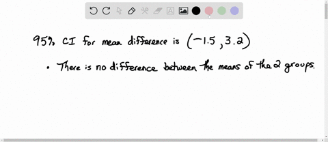 a-researcher-comparing-the-means-of-a-treatment-and-control-group-obtained-a-95-confidence-interval-for-the-mean-difference-experimental-control-of-15-32-which-of-the-following-statements-is-29295